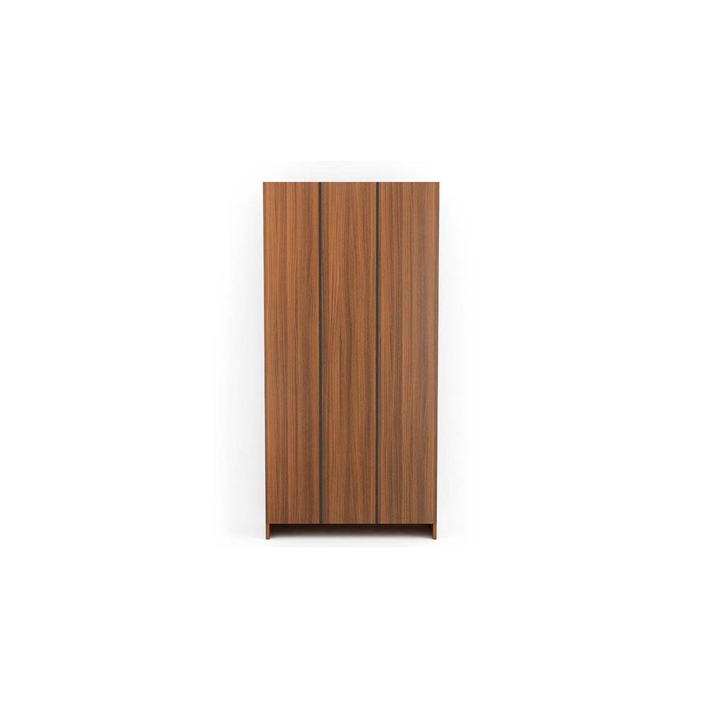 Alex Engineered Wood Bookshelf in Walnut Finish