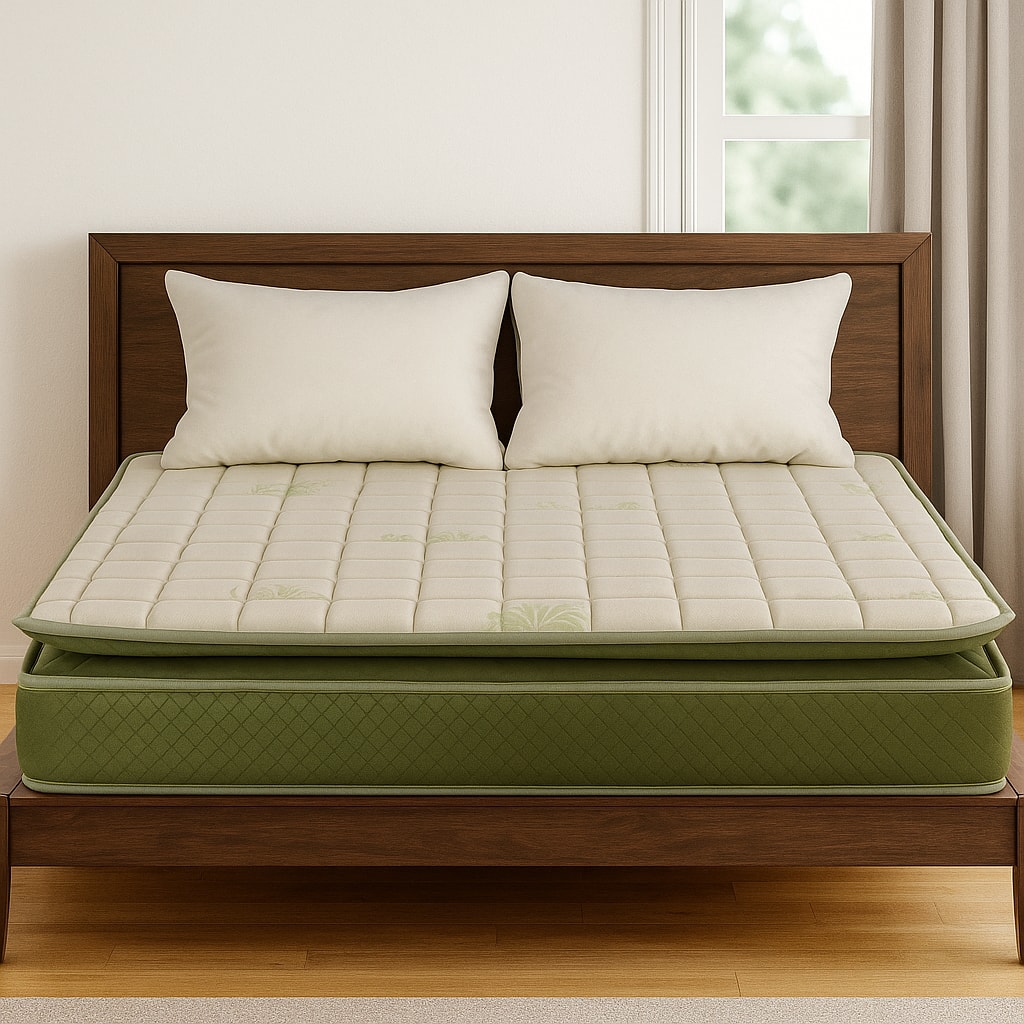 Repose Extrordino Special Edition Macro-Top Luxury Pocketed Spring with Copper infused Memory Foam Mattress (L x W: 75 inch x 48 inch, Thickness 6 Inches )