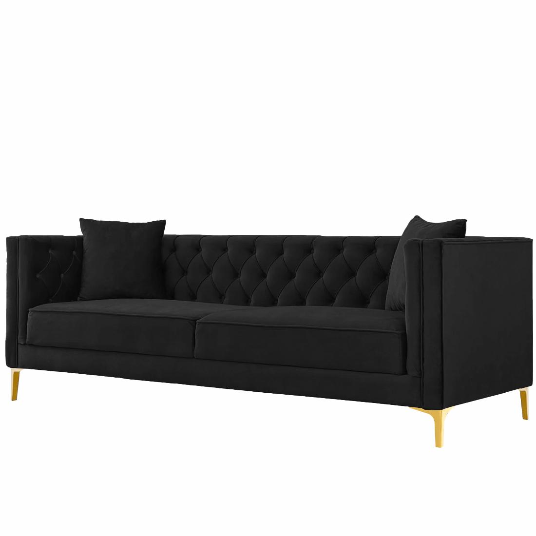 Haruko Fabric Sofa - Black