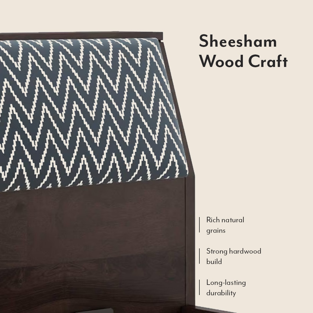 Jennings King Size Hydraulic Storage Bed in American Walnut