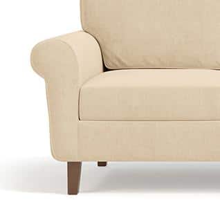 Oxford Sofa Set (Colour : Birch Beige, Cushion : Soft, Seater : 2+1+1)