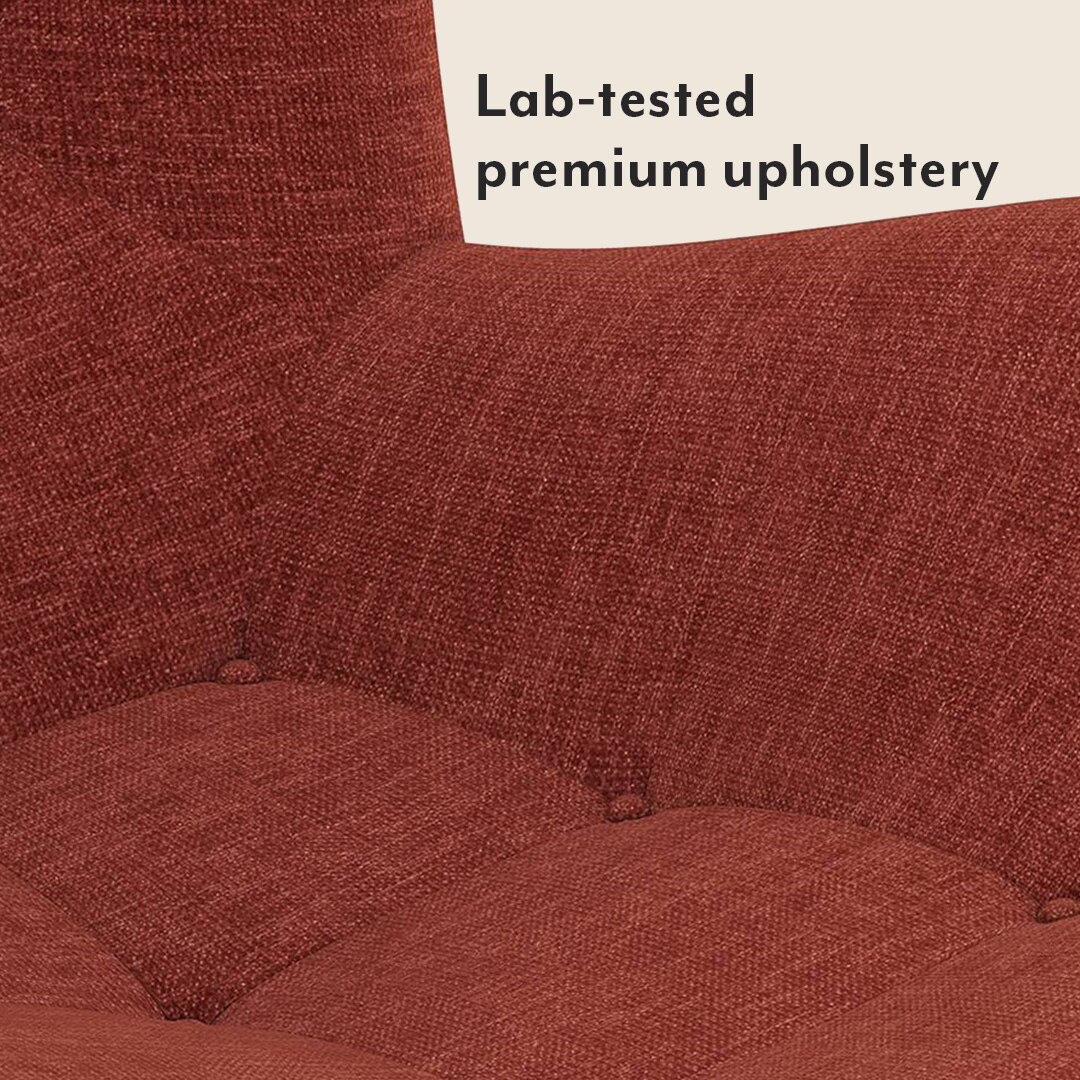 Contour Chair With Ottoman In Dark Corel