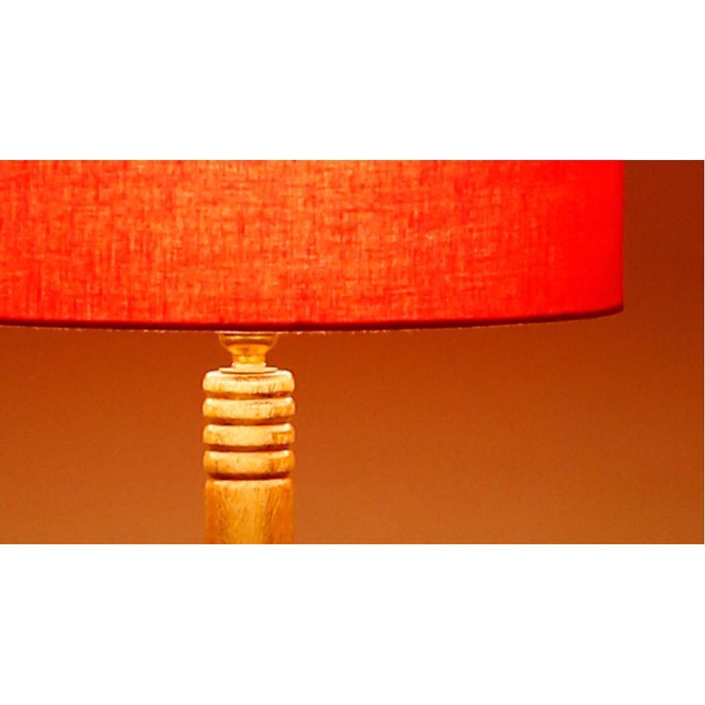 Gwyneth Orange Cotton Shade Floor Lamp