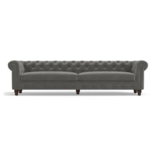 Winchester Sofa Set (Colour : Ash Grey Velvet , Seater : 4+2+1+1)
