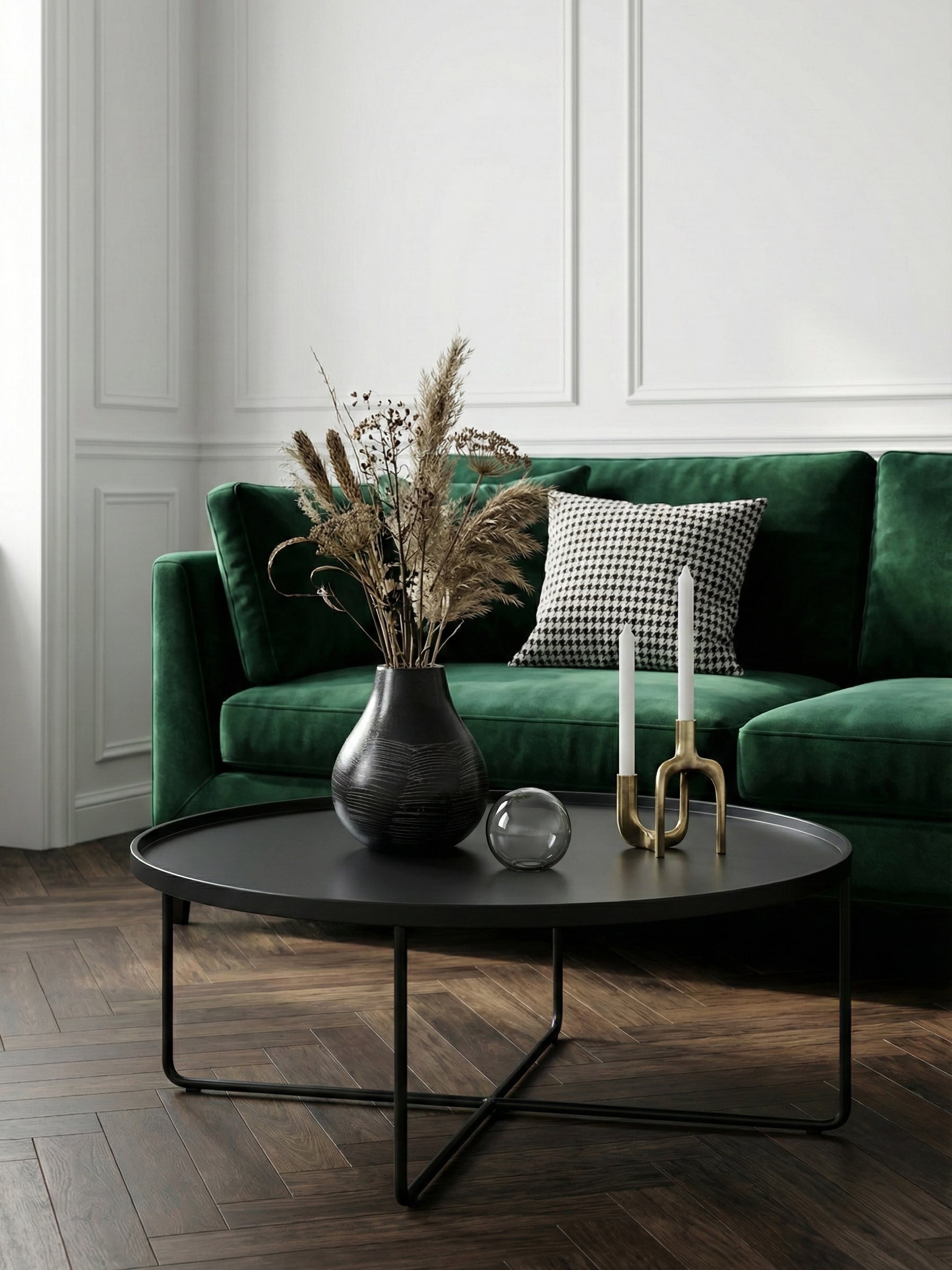 Black carved stone decorative vase with textured handcrafted surface