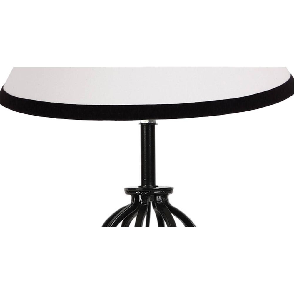 Alaya Multicolor cotton Table lamp with Iron Base