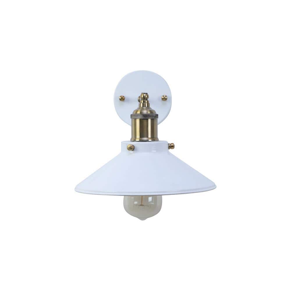 Nora White Metal Wall Light