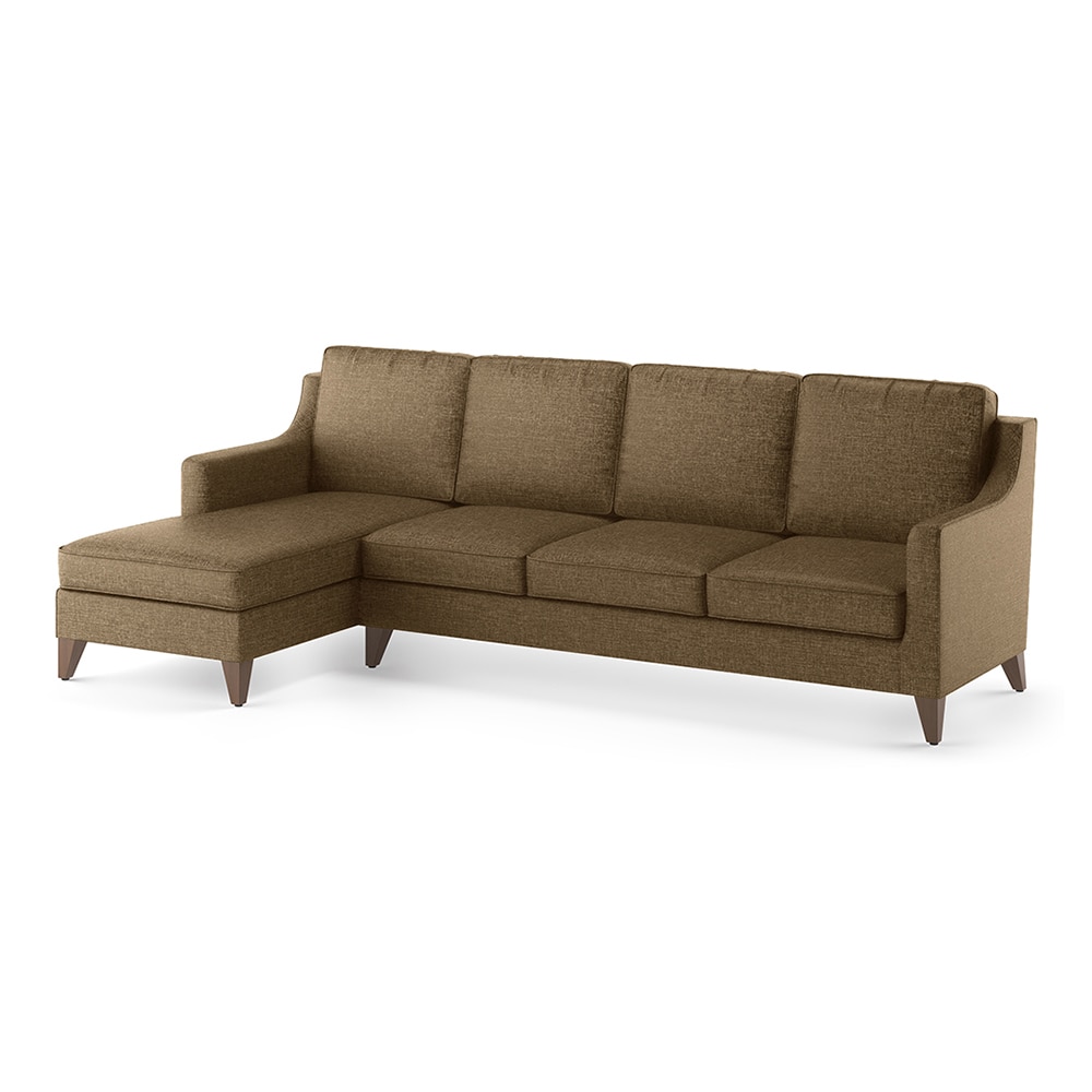 Abbey Sectional Sofa (Colour : Dune, Cushion : Hard, Seater : Left Aligned 3 Seater + Left Aligned Chaise)