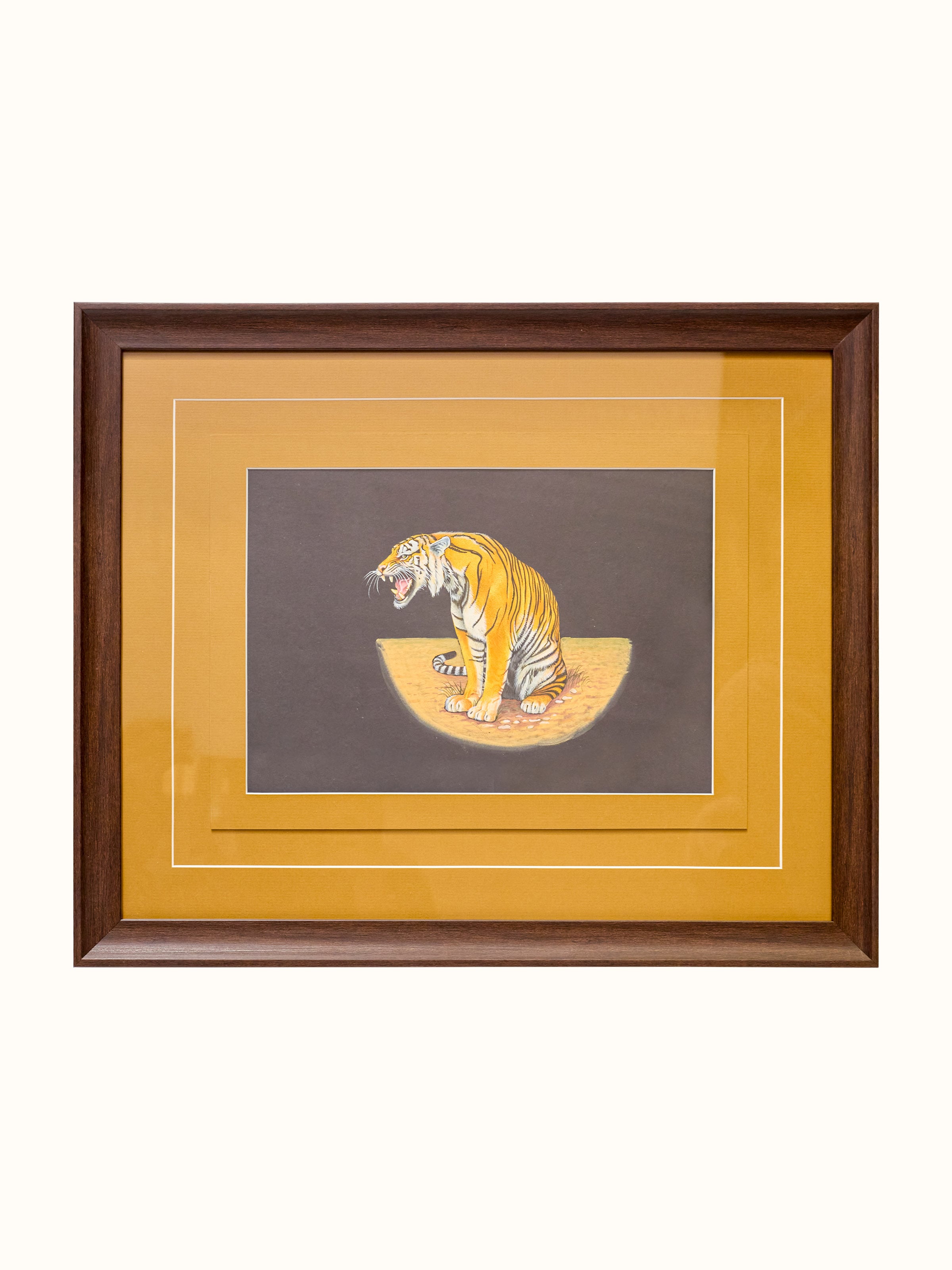 Tiger Miniature Painting
