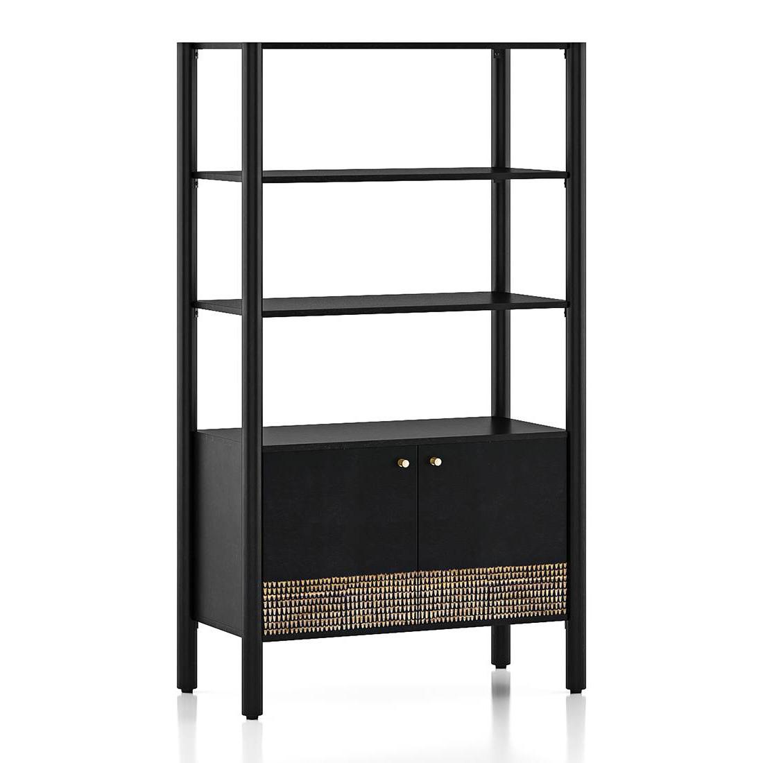 Gaku Solid Wood Bookshelf in Semi Gloss Finish