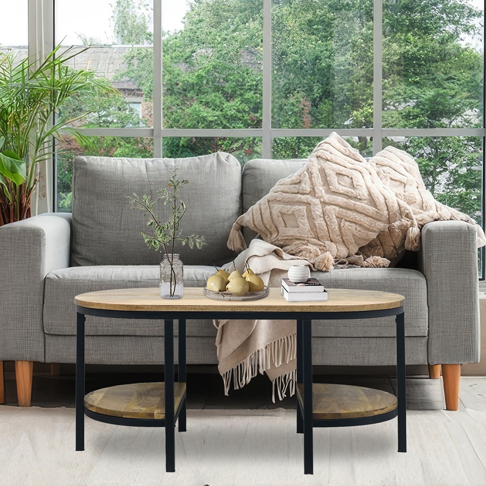 Metalsmith Center Table – Wooden Top