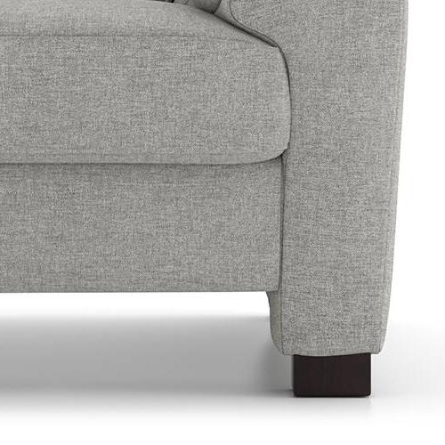 Farina Essential 3 Seater Fabric Sofa in Vapour Grey Colour