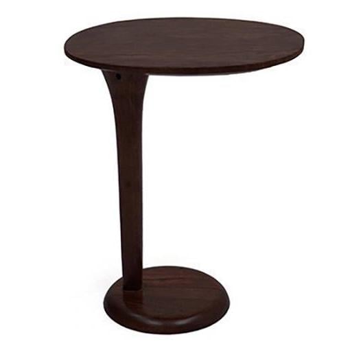 Cypress Solid Wood Side Table in Mahogany Finish