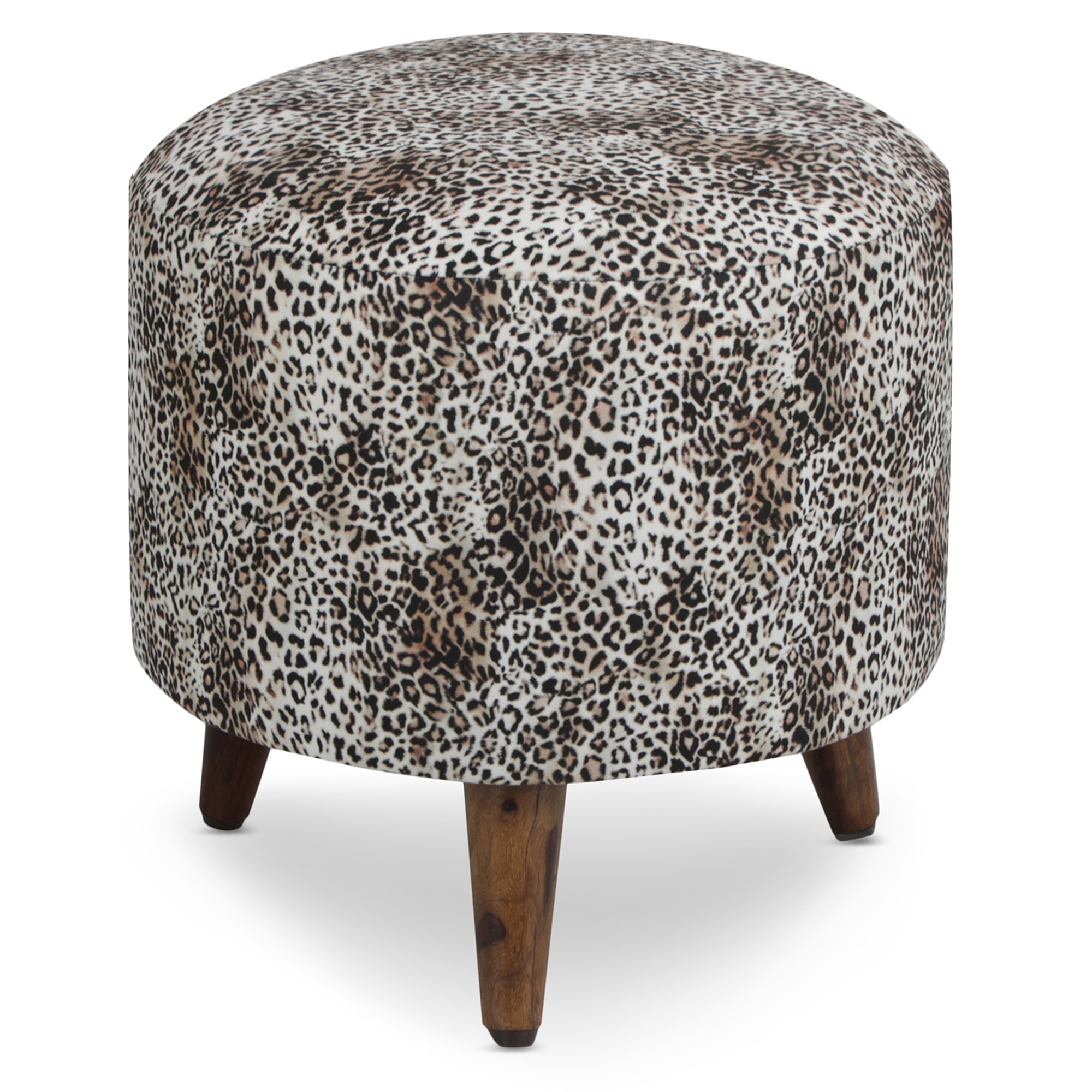 Nova Solid Wood  Ottomon in  Grey Colour