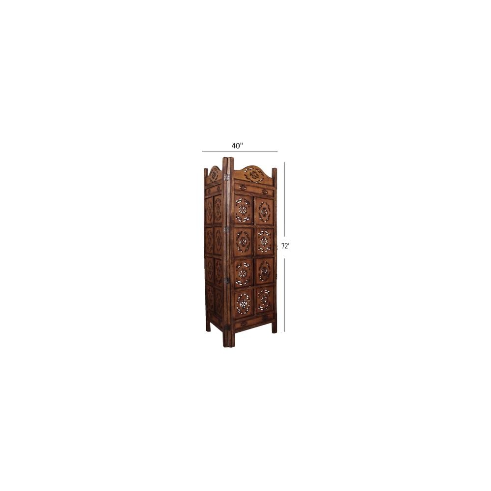 Blodwen Solid Wood 4 Panel Room Divider