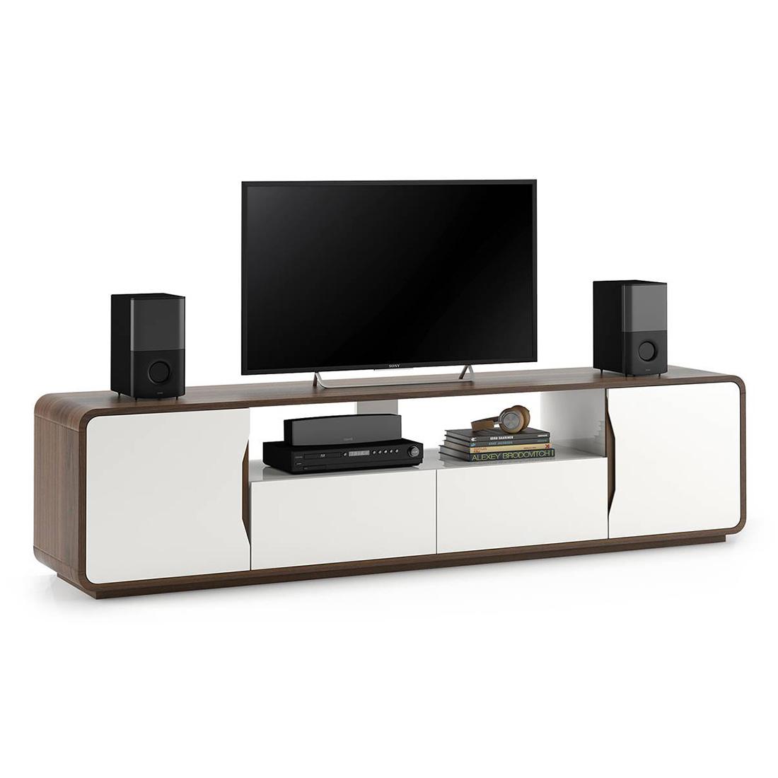 Baltoro XL Engineered Wood Free Standing TV Unit in White Finish