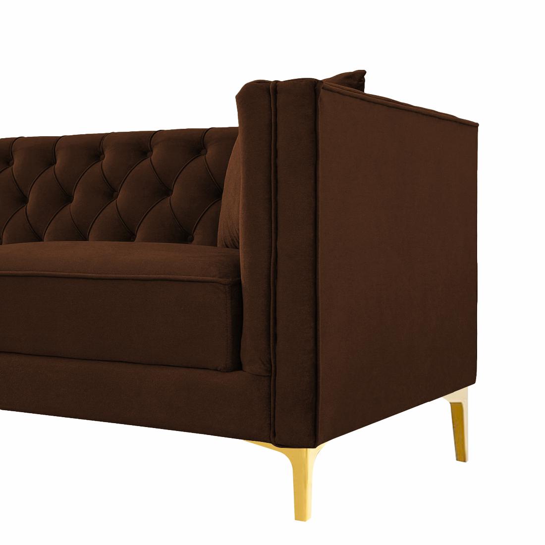 Haruko Fabric Sofa - Brown