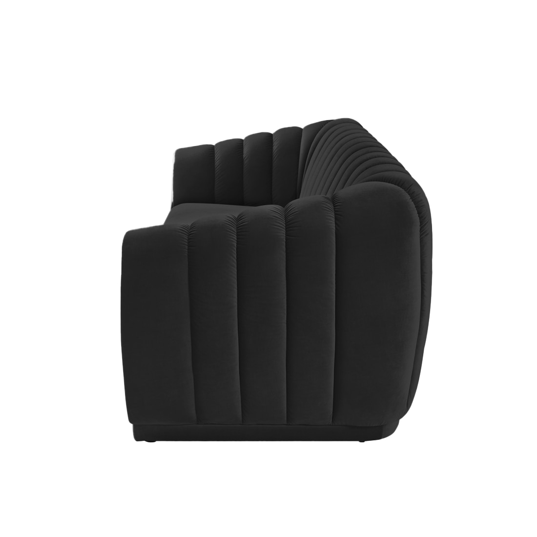 Rosa Fabric Sofa (Black)