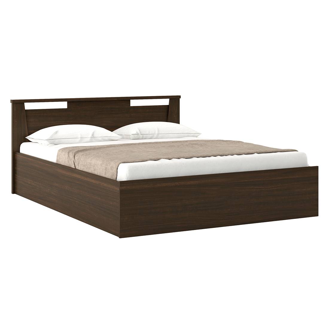 Pavis Storage Bed Size - Queen Finish - Californian Walnut - Urban Ladder
