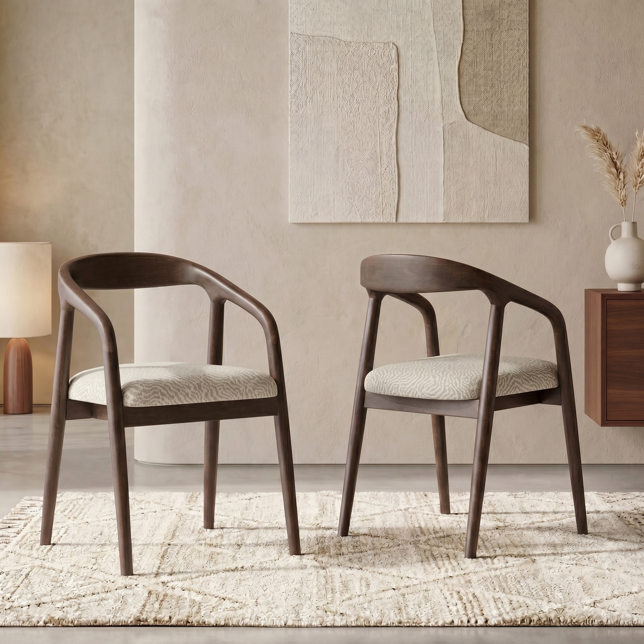 Zen Solid Wood Dining Chair in Danish Walnut Finish - Urban Ladder