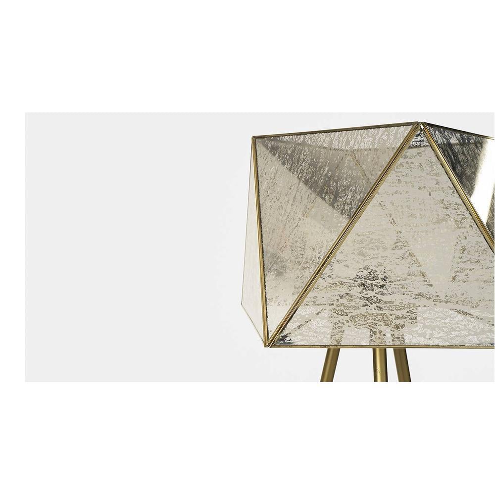 Frankie Gold Floor Lamp With Gold Iron Base