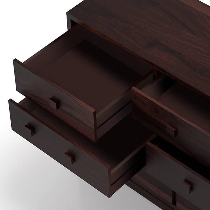 Magellan 8 Solid Wood Chest of 8 Drawers in Mahogany Finish