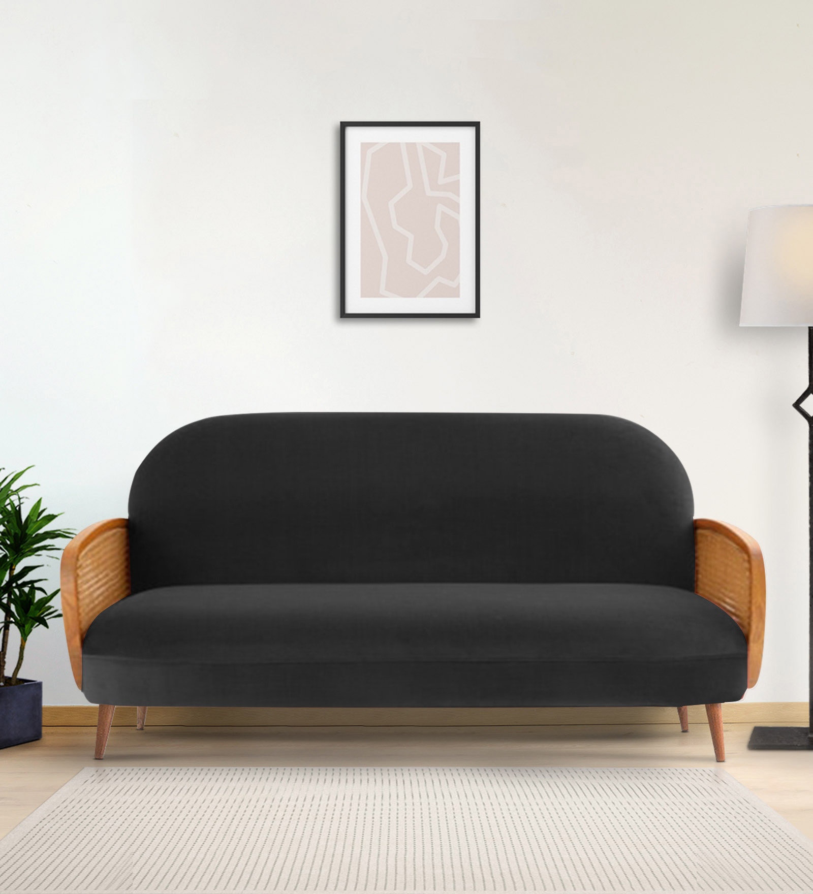 Holden Fabric Sofa (Black) - Home Lifestylez