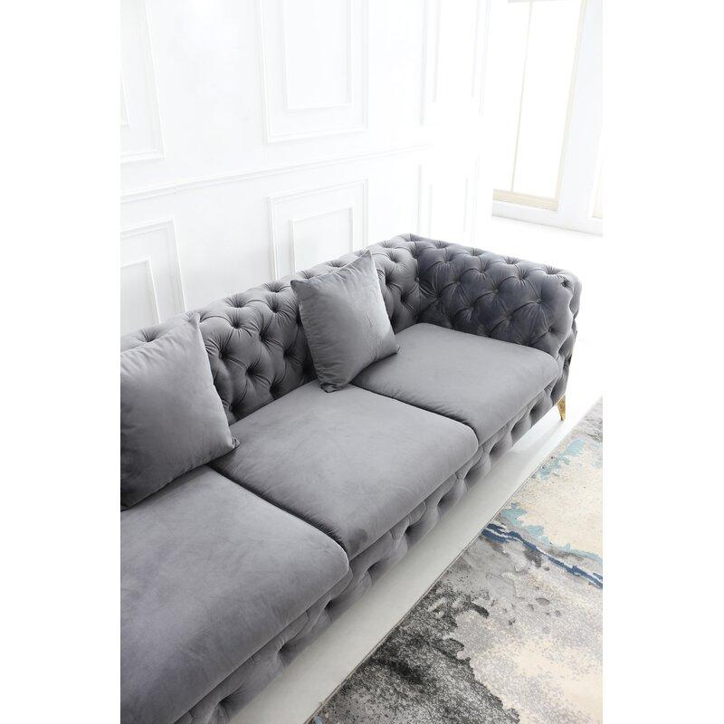 Norman Fabric Sofa - Grey
