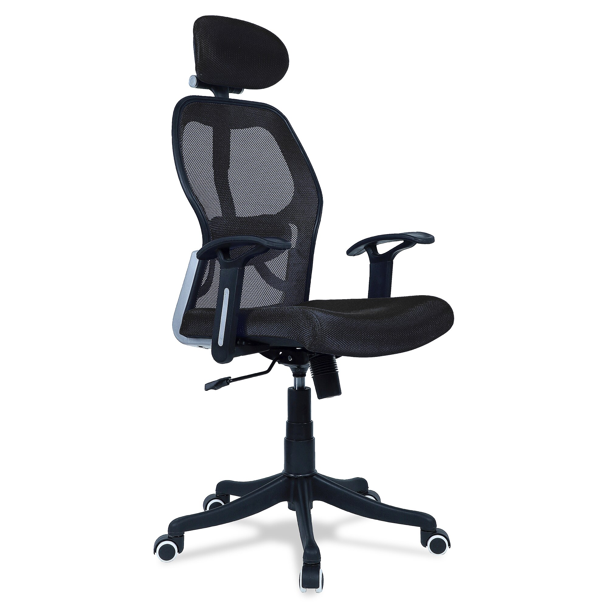Reaii Mid Back Ergonomic Chair in Black Colour