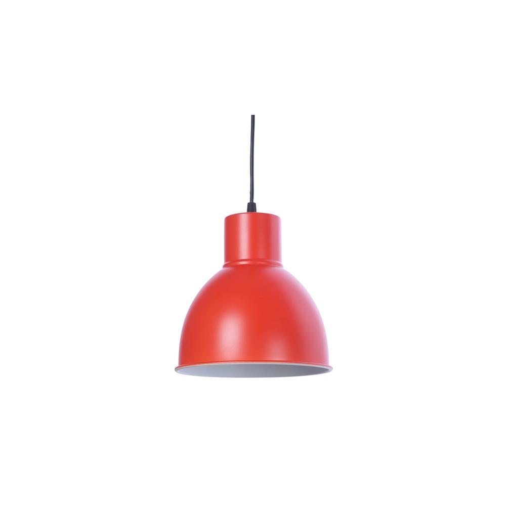 Opi Minimal Pastel Red Metal Single Hanging Light