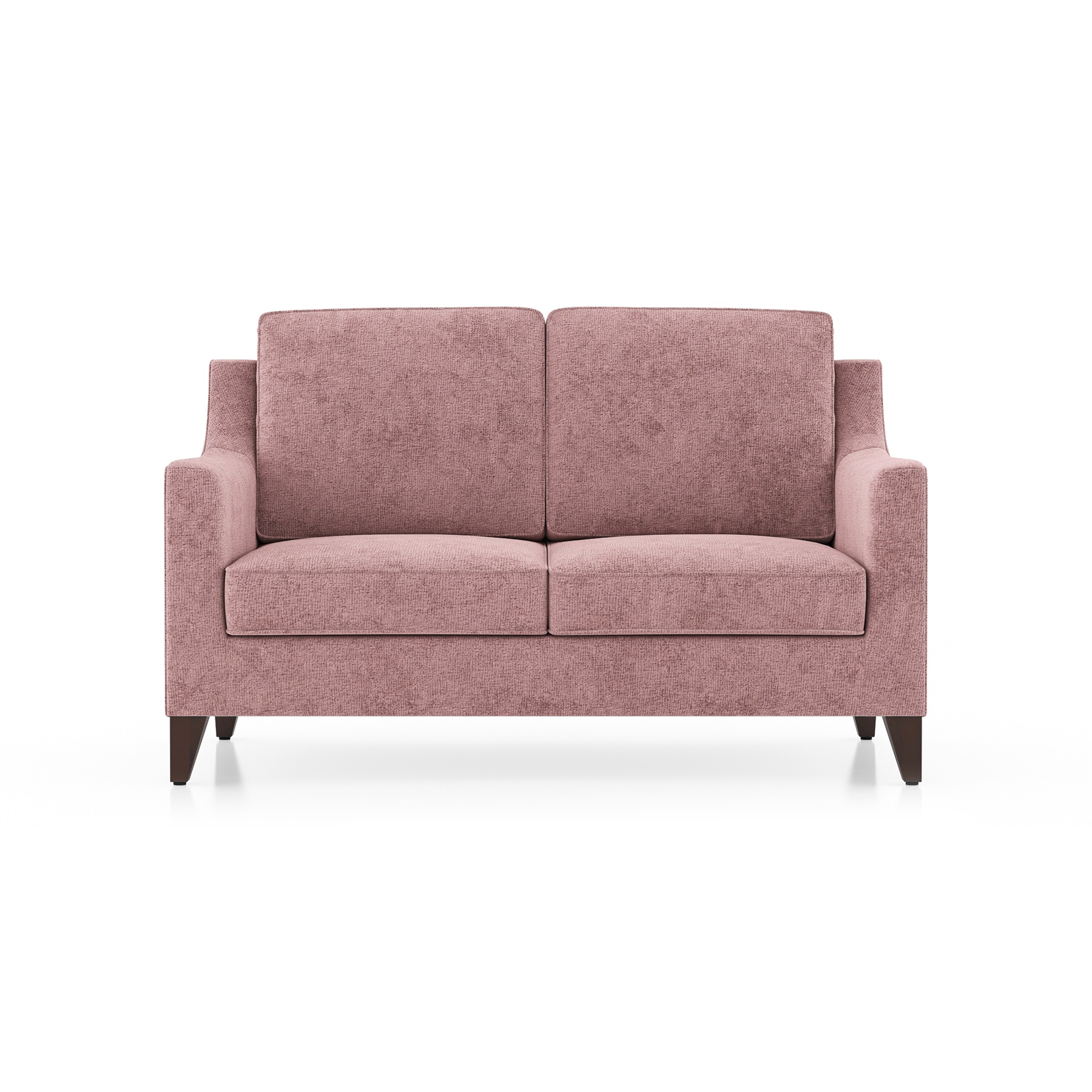 Abbey Sofa (Colour : Desert Rose, Cushion : Hard, Seating Capacity : 2 Seater)