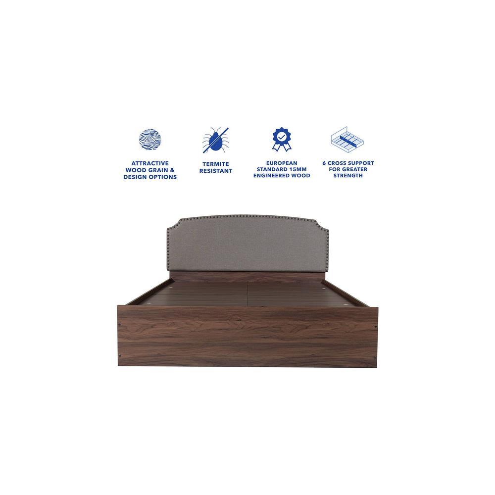 Pingala Bed With Premium Leatherette Fabric And Box Storage Queen Bed