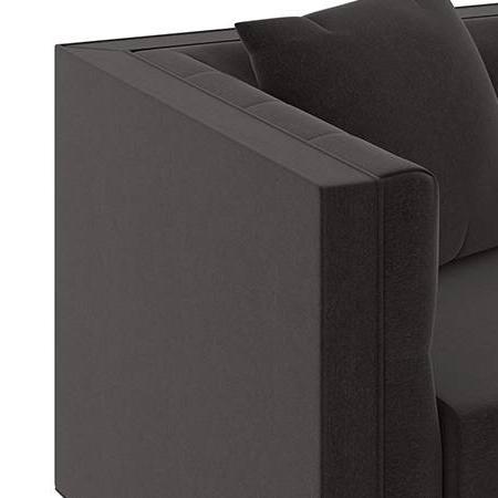 Windsor Premium 3 Seater Fabric Sofa in Pebble Grey Colour