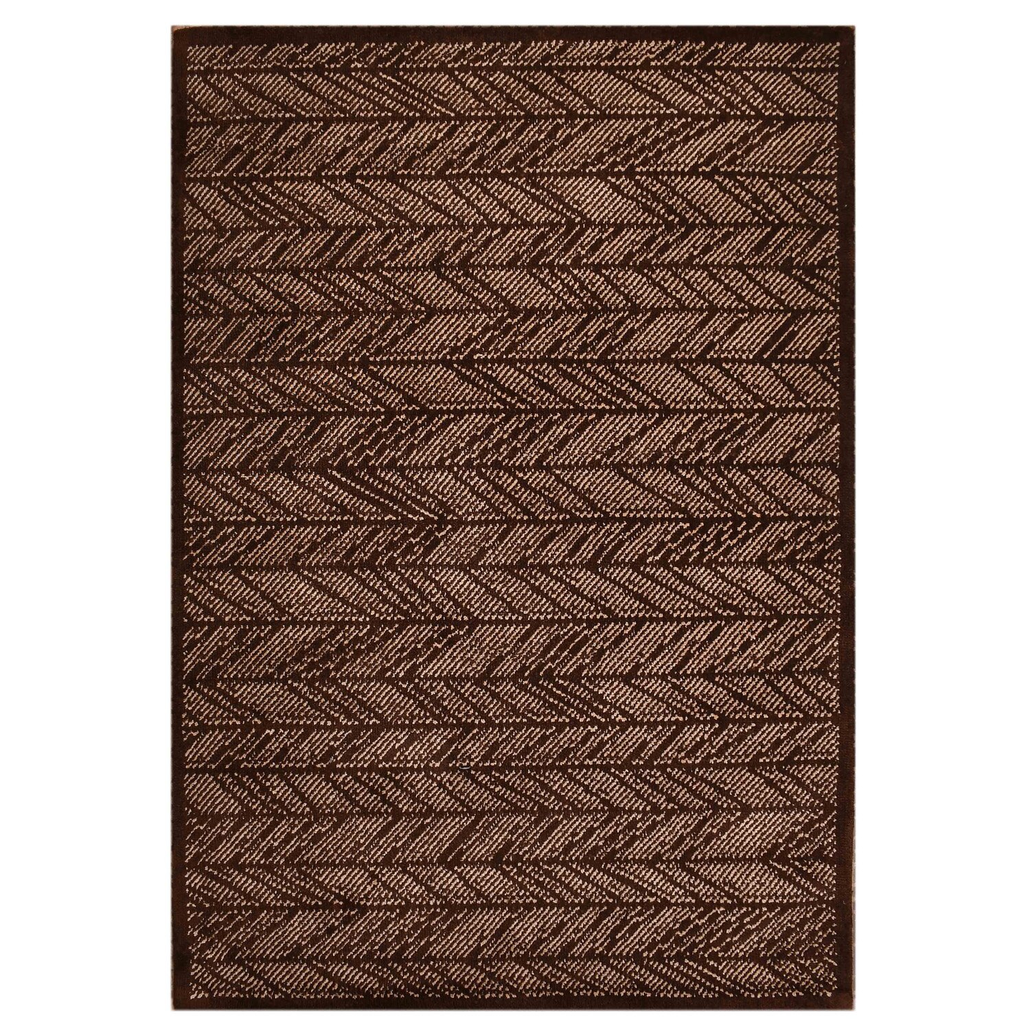 Multicolor Abstract Machine Made Polyester 4 X 6 Feet Carpet