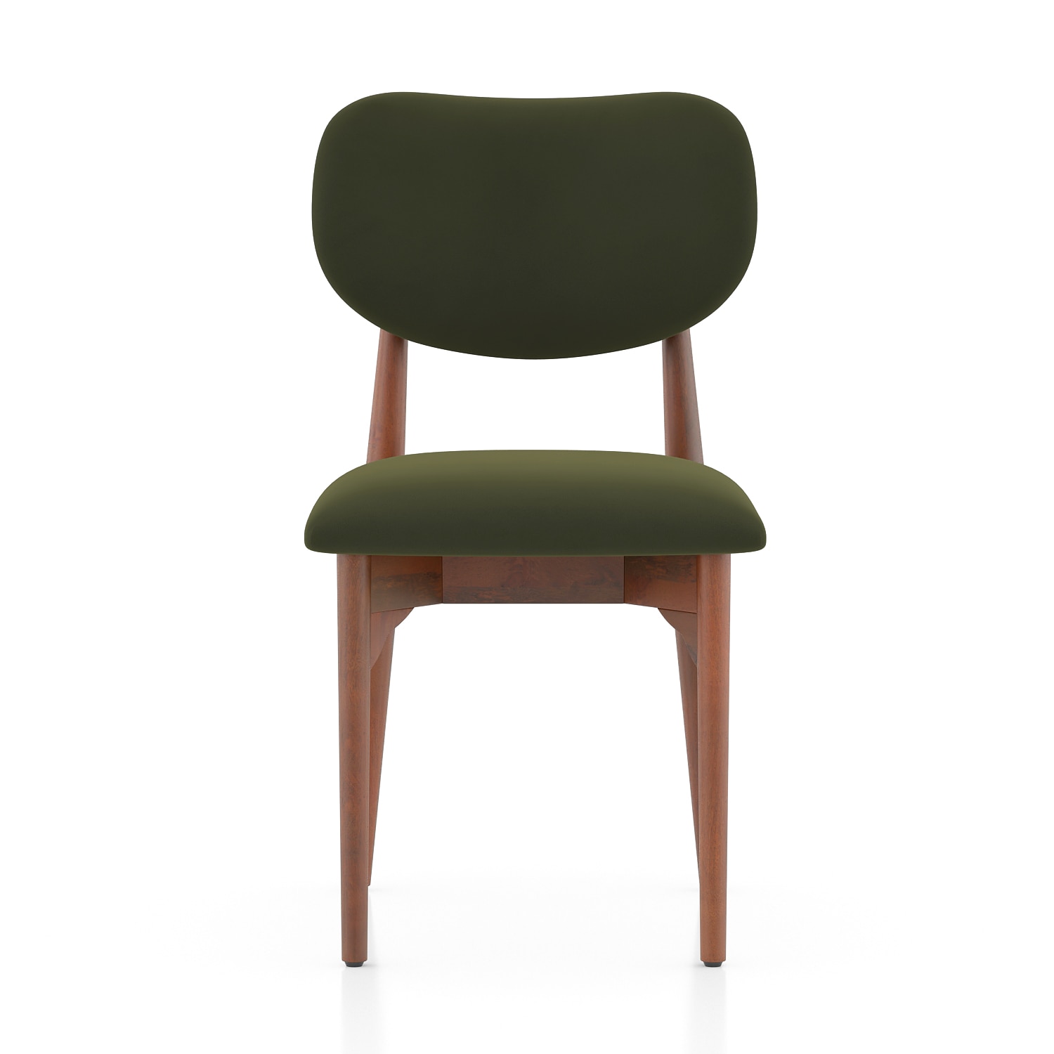 Ollie Solid Wood Dining Chair Set of 2 in Honey Finish