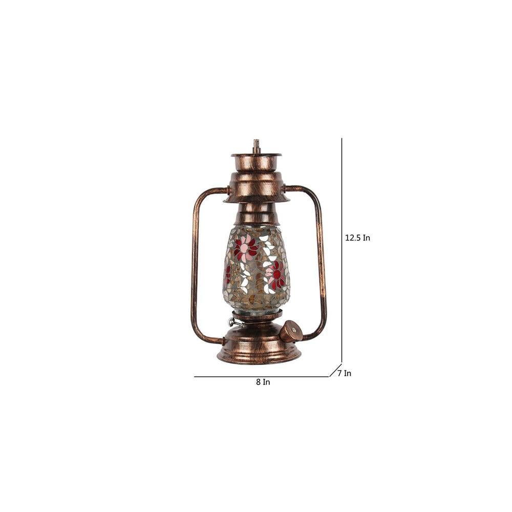 Ida Multicolor Metal Wall Mounted Lantern Lamp