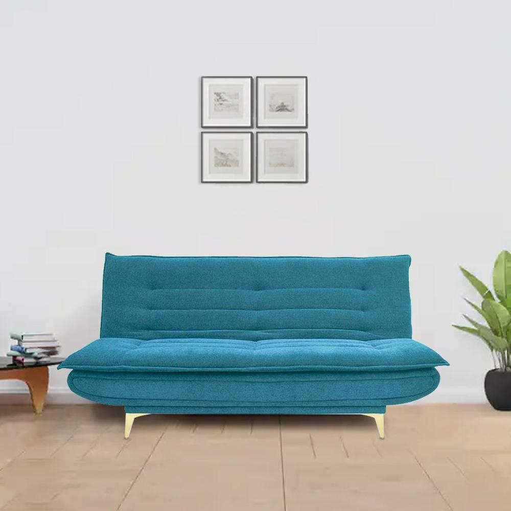 Merol 3 Seater Sofa Cum Bed In Tourquise Color