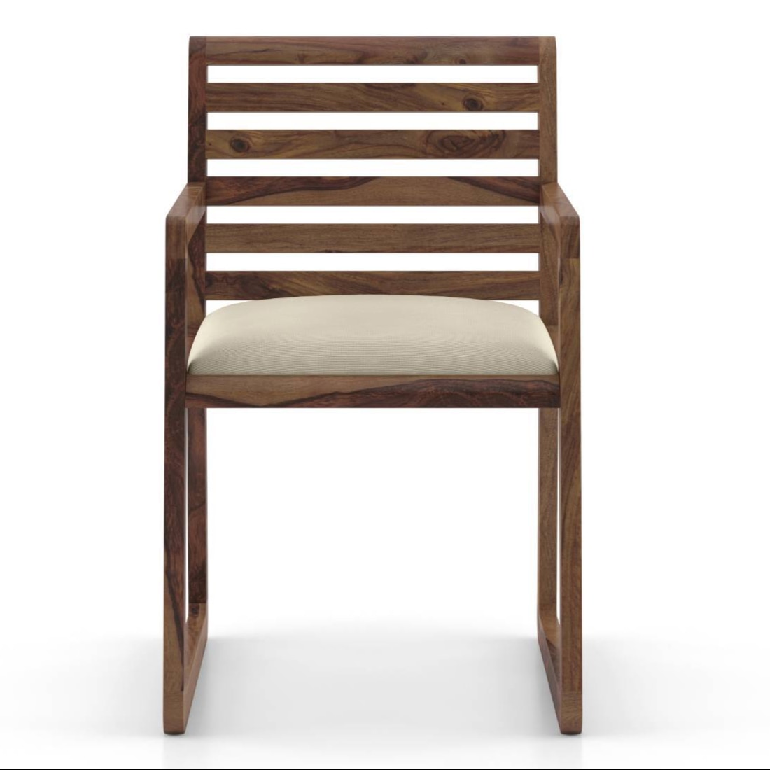 Hawley Solid Wood Study Chair In Teak finish, Color - Macadamia Brown