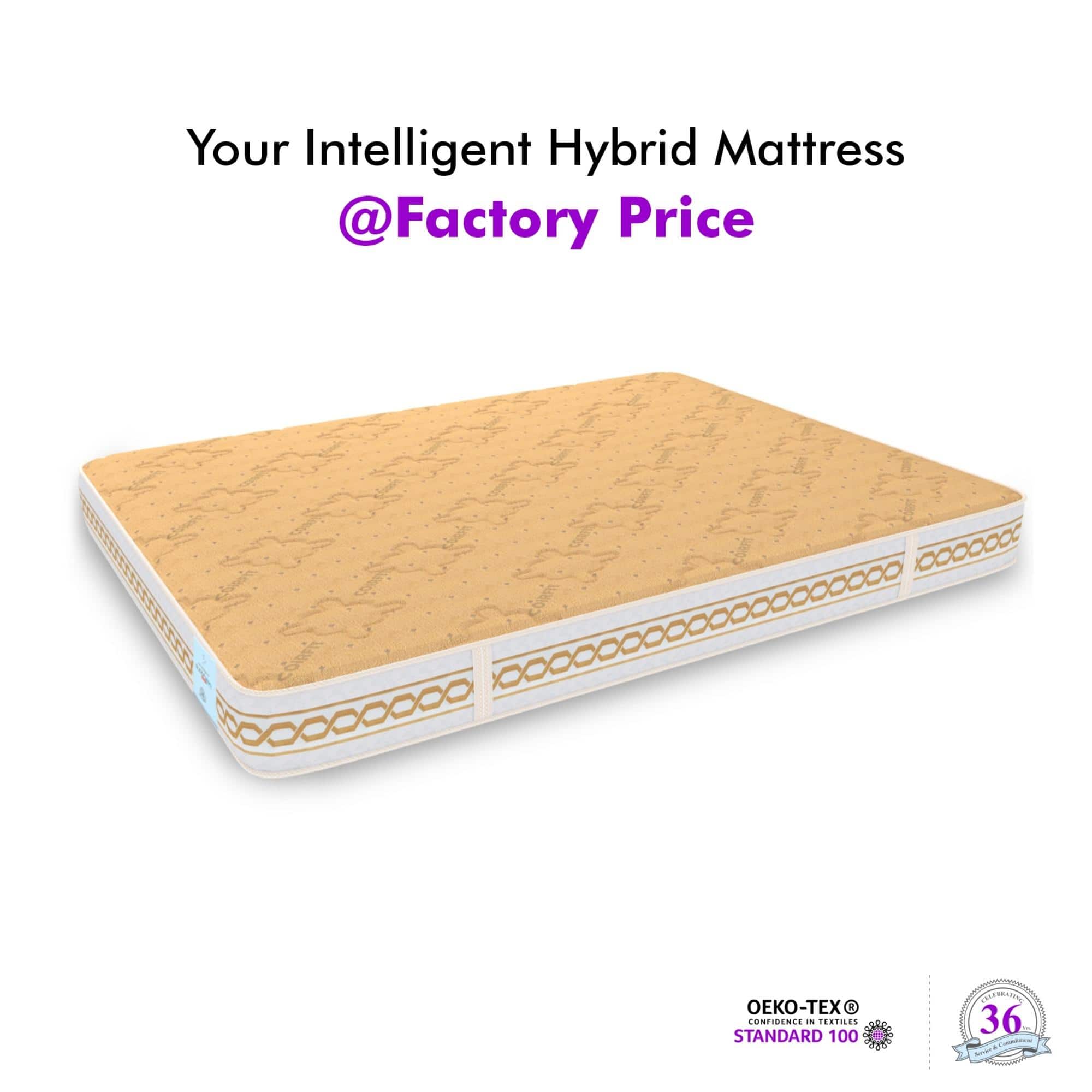 Super Contour ISP Tech. High Tensile King Size Mattress (78 x 78 in, 10 Inches)