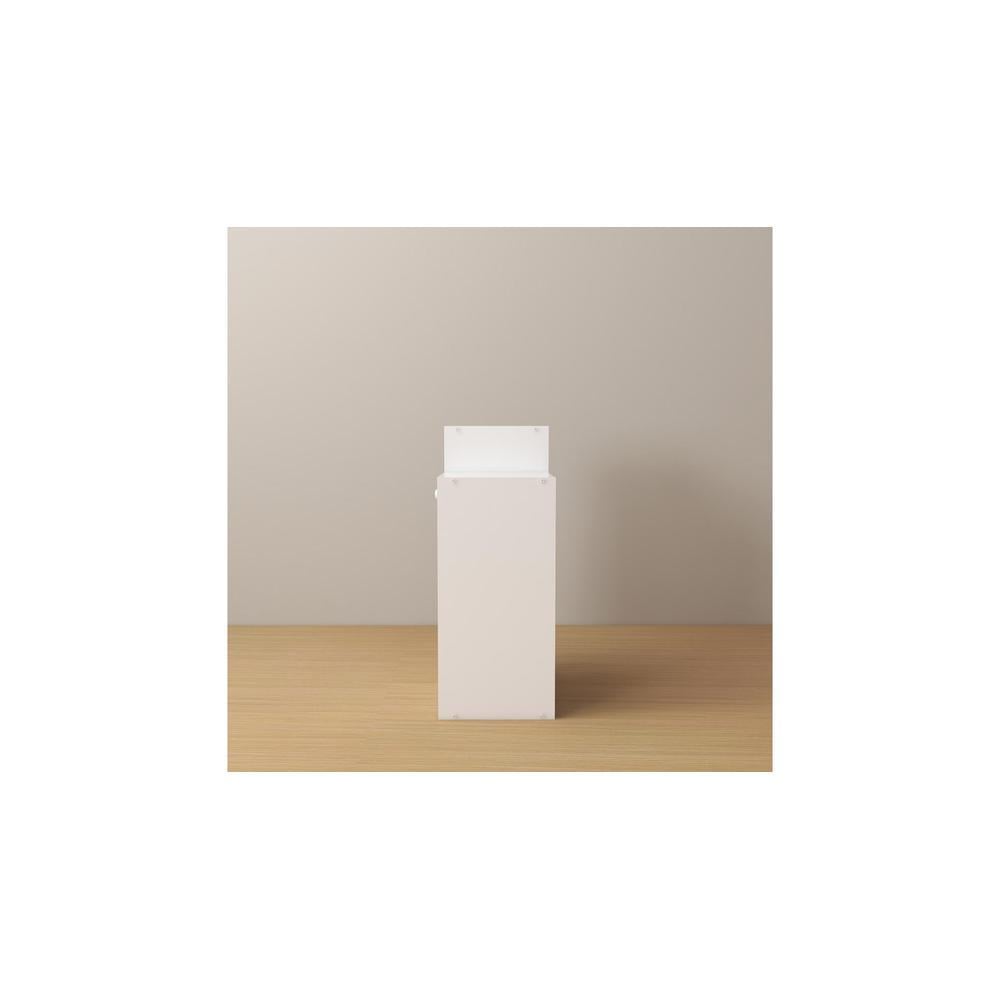 Kairi Engineered Wood Bedside Table in White Finish