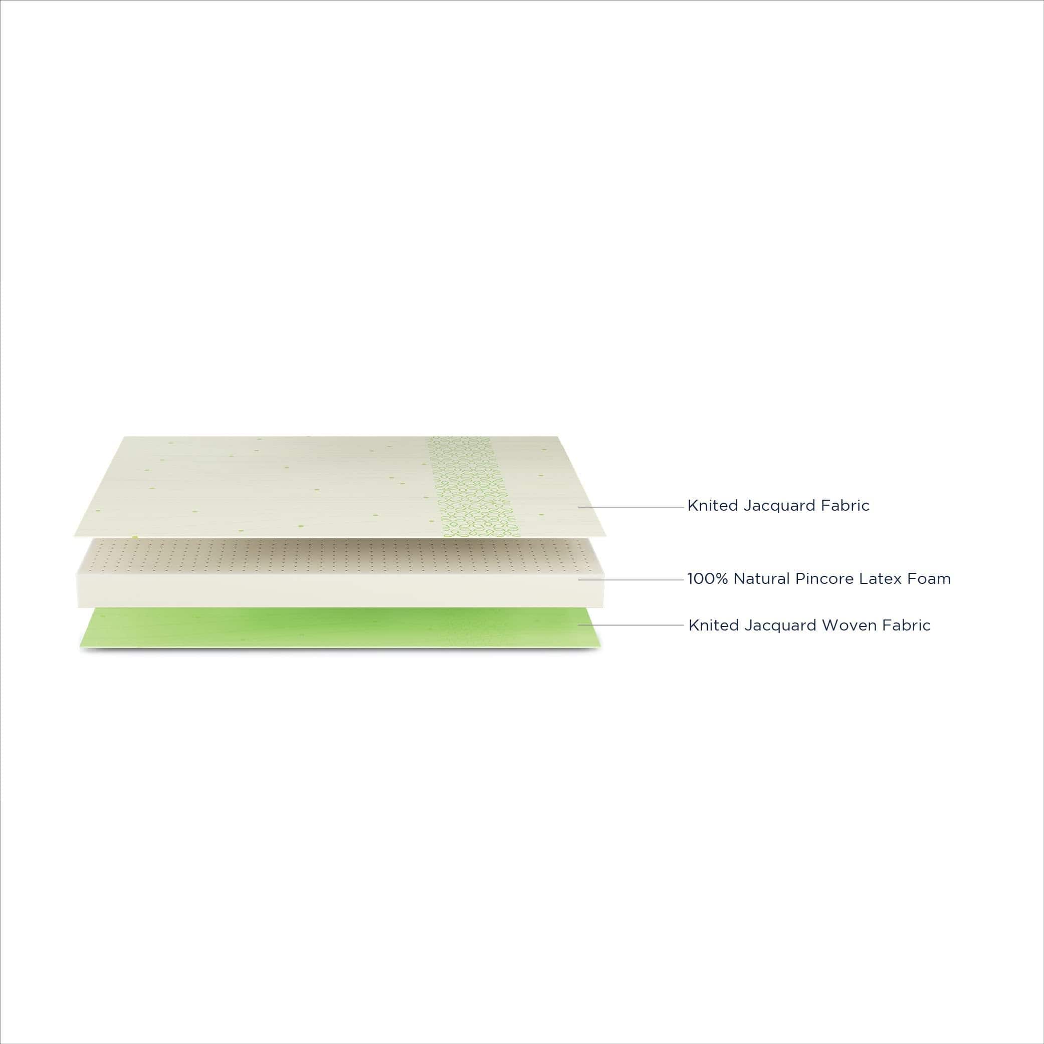 Kaya - Organic Cotton Fabric Latex Foam Mattress (72 x 48 in, 6 Inches)