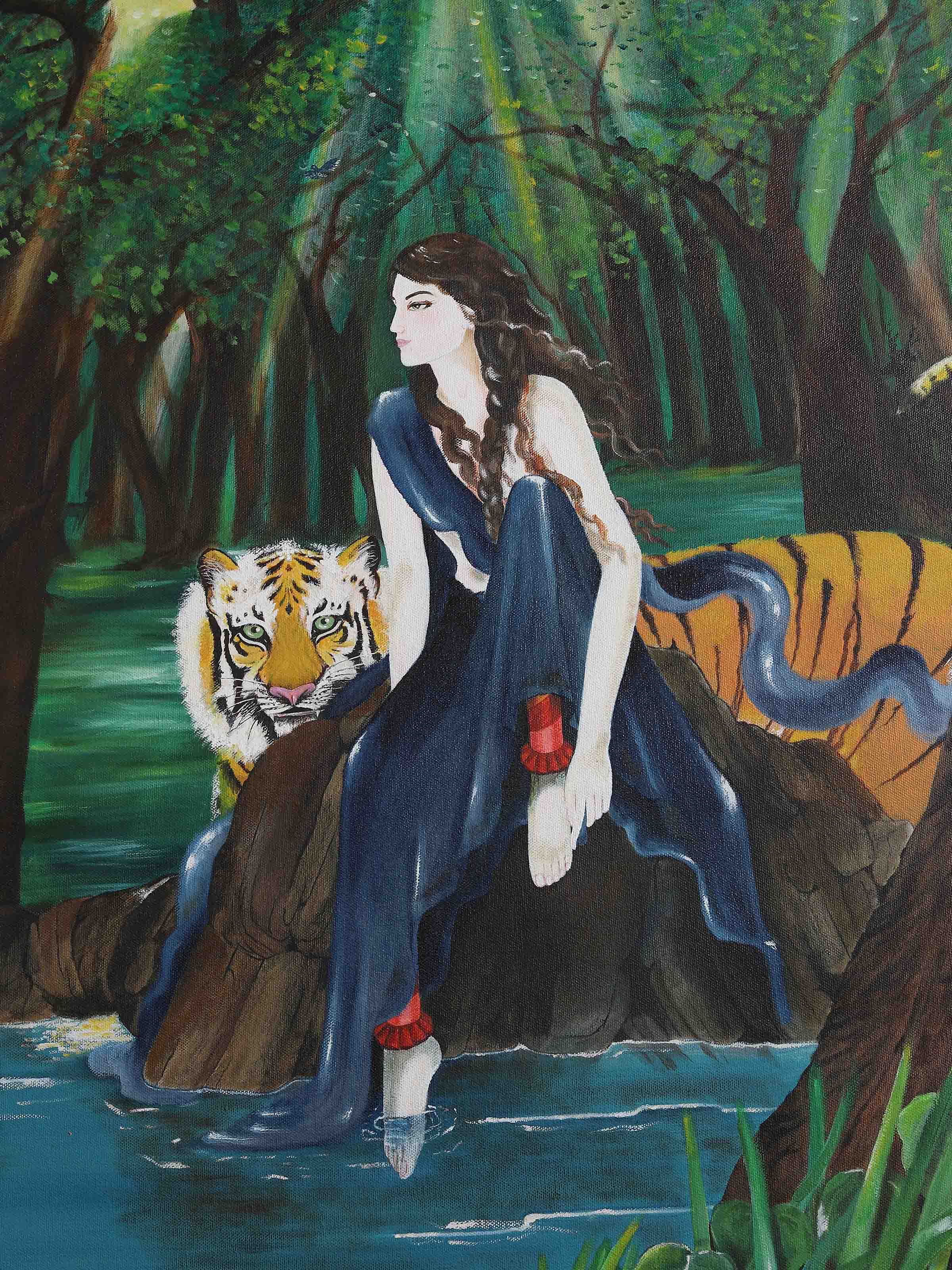 The Lakeside Thangka Painting