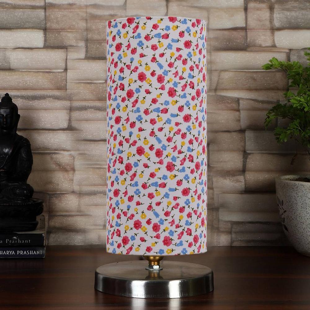 Multicolor cotton table lamp with Steel Base -15 - Devansh