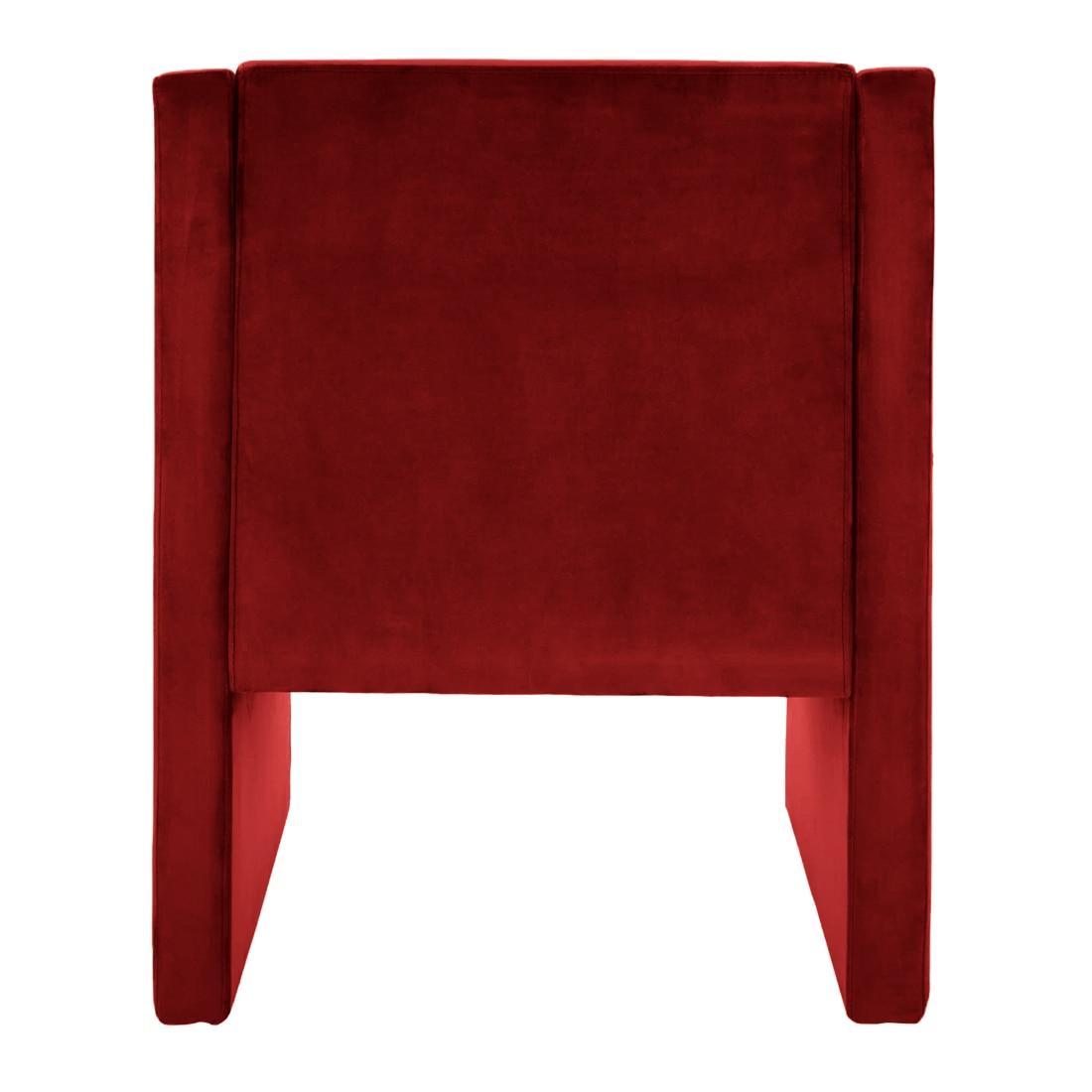 Shuntina Accent Velvet Chair in Red Colour
