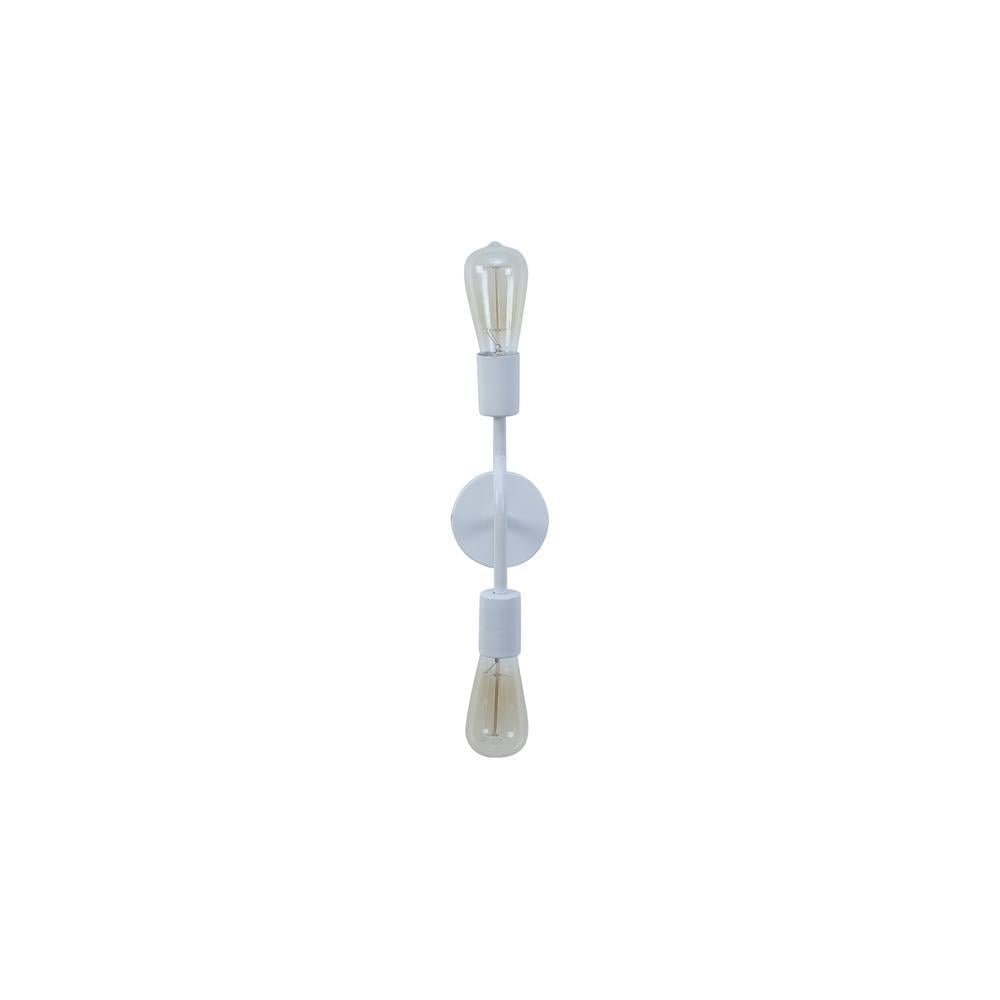 Flute White Metal Wall Light