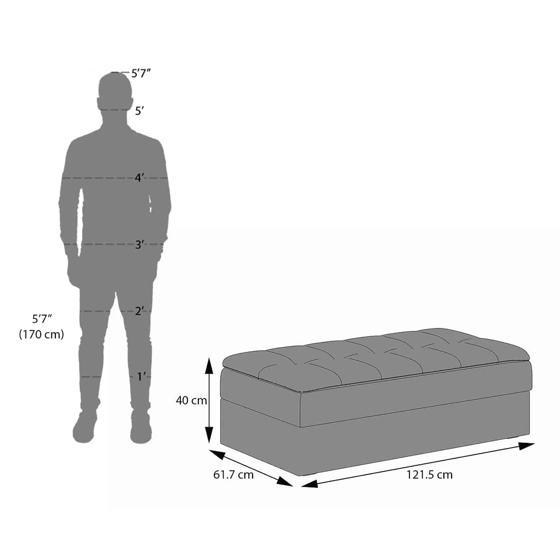 Peckham 3 Seater Sofa Cum Bed In Ocean Weave Colour