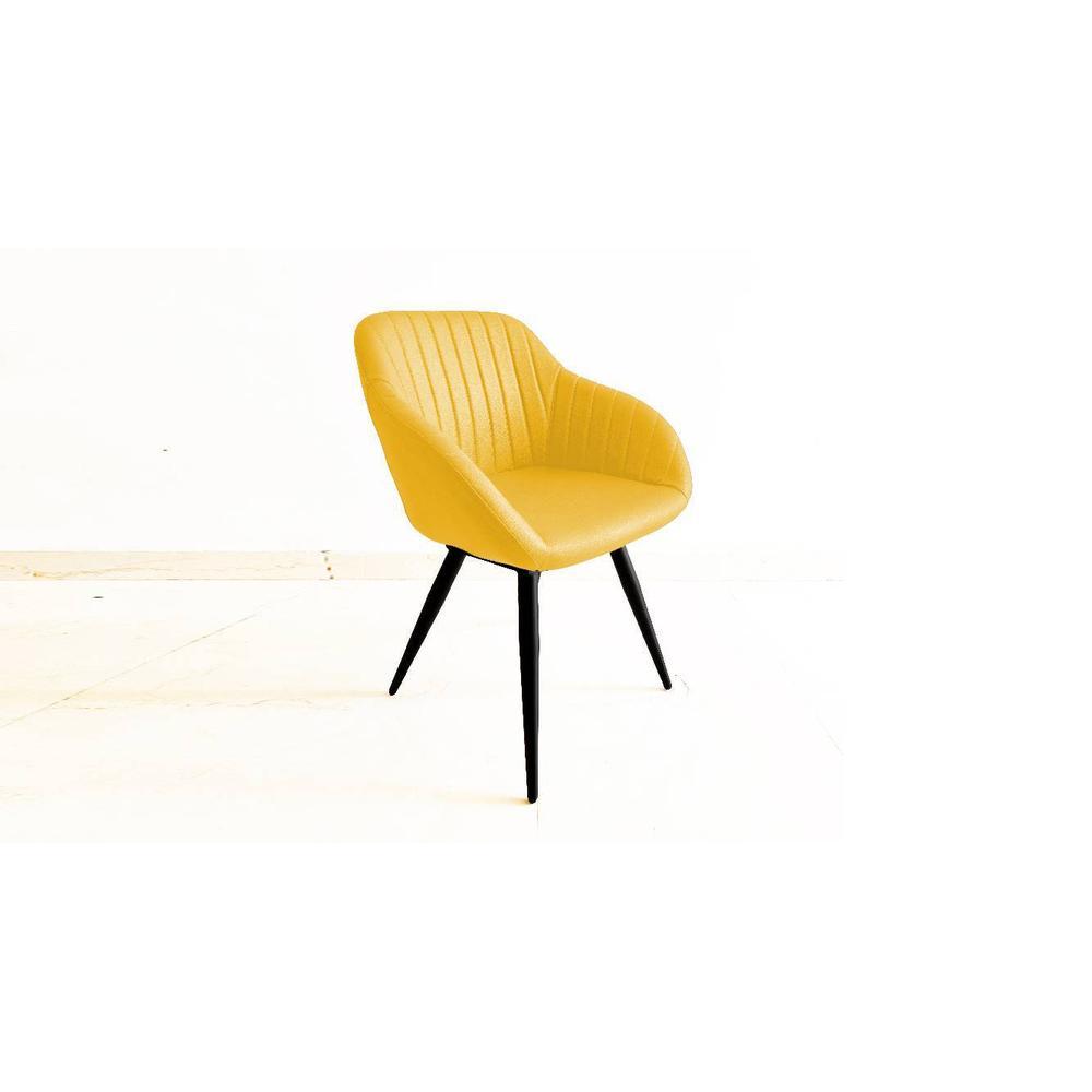 Happiness is Complimentary Dining Chair-yellow