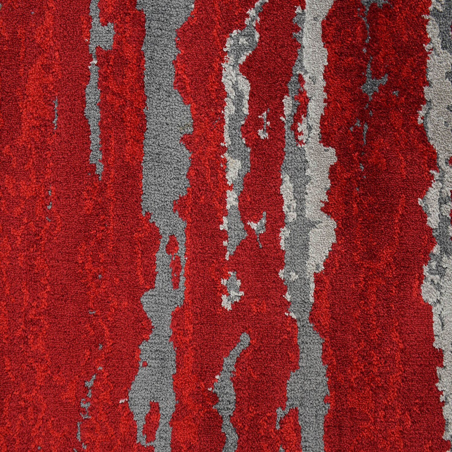 Multicolor Abstract Machine Made Polyester 5 X 7 Feet Carpet