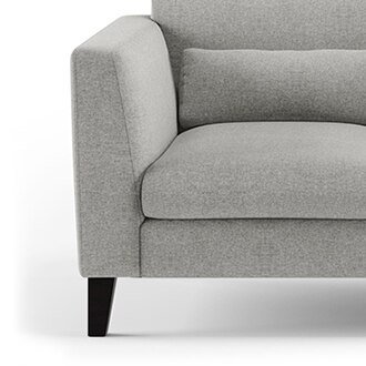 Lewis Sofa Set (Colour : Vapour Grey, Cushion : Hard, Seater : 3+2+1)