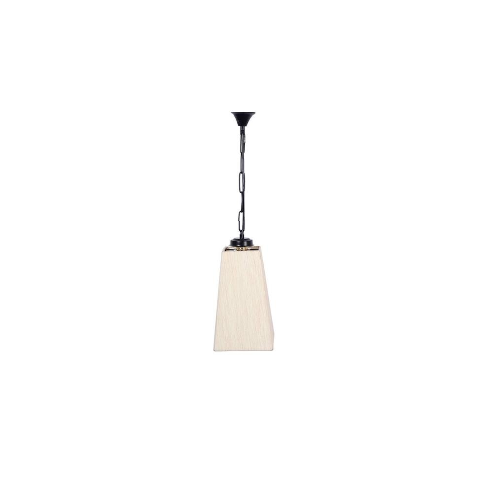 Hezekiah Off-White Fabric Hanging Light